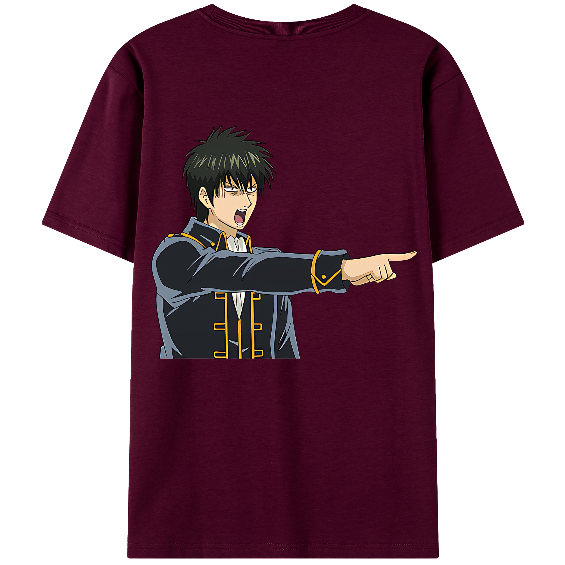 （画像用） ぎんたま 坂田銀時（さかたぎんとき） 神楽 志村新八（しむら しんぱち） GINTAMA Sakata Gintoki Kagura Shimura Shinpachi レディース半袖Tシャツ(バックプリント)